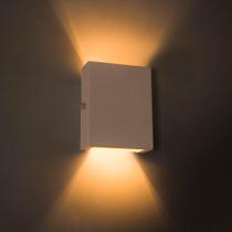 Arandela Slim 2 Focos Branca Parede Muro Interna Externa St1597 Arandela Slim 2 Focos Branca Parede Muro Interna Externa St1597