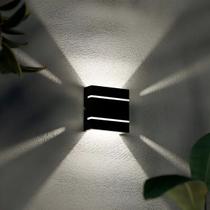 Arandela Slim 2 Friso+lâmpada Led G9 5w 2 Focos Jardim Mf103