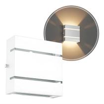 Arandela Slim 2 Frisos G9 Branco 12x12x4 Moderna