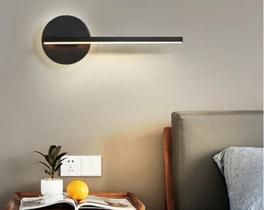 Arandela Slim Linear 1 Perfil Alumínio e Acrílico p/ Fita Led 50cm