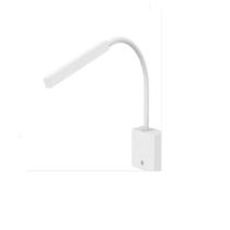 Arandela Snake Dimmer Led 2w 3000k Usb Bivolt Branco