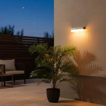 Arandela Solar Três Tons De Luz Moderna Retangular