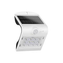 Arandela solar v led 1,5w 6500k ip65 com sensor de movimento - Demi