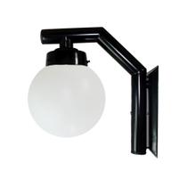 Arandela Solarium 210 Globo de Polietileno Preto