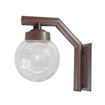 Arandela Solarium 210 Globo de Vidro Transparente Marrom