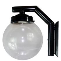 Arandela Solarium 215 Externa/Interna com Globo de Vidro Transparente 15x28 Preto Arandela Solarium 215 Externa/Interna com Globo de Vidro Transparente 15x28 Preto