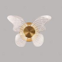 Arandela Starfly Dourada 20cm IP20 Led 8W 3 em 1 Bivolt