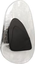 Arandela stone ø20x30cm preto vidro translucido moderna led Arandela stone ø20x30cm preto vidro translucido moderna led