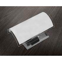 Arandela Suegil Calha Inox - Vidro Fosco e Borda Decorada Arandela Suegil Calha Inox - Vidro Fosco e Borda Decorada