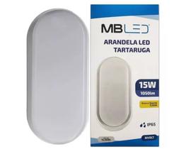 Arandela Tartaruga Led 15w 3000K IP65 Bivolt Interna/Externa - MBLED