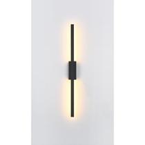 Arandela Tec (l)2cm (c)60cm (a)cm 1xled Integrado 10w 3000k 620lm Ip20 Preto Arandela Tec (l)2cm (c)60cm (a)cm 1xled Integrado 10w 3000k 620lm Ip20 Preto