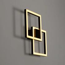 Arandela Tec (l)41cm (c)41cm (a)4cm 1xled Integrado 45w 3000k 2450lm Ip20 Preto Arandela Tec (l)41cm (c)41cm (a)4cm 1xled Integrado 45w 3000k 2450lm Ip20 Preto