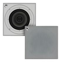 Arandela Teto Quadrada Ceiling Kazaudio Coaxial C6CQ-W 6,5" 120W RMS 8 Ohms By Hurricane
