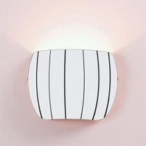 Arandela Titânio e Vidro Opaco Branco Frisado - Pier - W1074BR