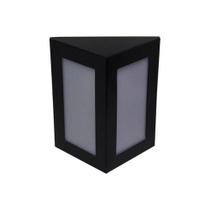 Arandela Triangular 1xE27 Preto 2 Fachos Ledbox