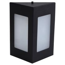 Arandela Triângular Luminária Externa Interna Muro Parede Alumínio Preto - Rei da Iluminação