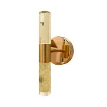 Arandela Tubo Vidro Bolhas LED 3200K 10W Dourado Arandela Tubo Vidro Bolhas LED 3200K 10W Dourado