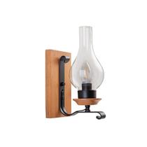 Arandela Vintage Oxford 1xE27 Madeira Castanho Madelustre