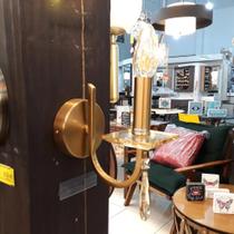 Arandelaela Tupiara London Dourado P/1lamp E14 2 7101 Ar Ou