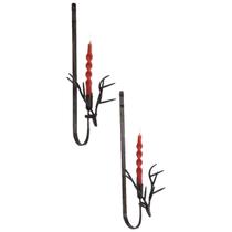 Arandelas de parede BLACK FOREST DECOR Huntsman Rustic Metal Set Arandelas de parede BLACK FOREST DECOR Huntsman Rustic Metal Set