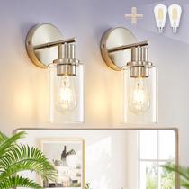 Arandelas de parede DINGLILIGHTING, toucador de banheiro moderno, conjunto de 2