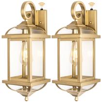 Arandelas de parede externas Roravilila 46 cm douradas IP65 à prova d'água, pacote com 2 Arandelas de parede externas Roravilila 46 cm douradas IP65 à prova d'água, pacote com 2