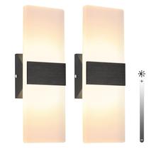 Arandelas de parede LED TRLIFE reguláveis 12 W 3000 K brancas quentes (pacote com 2) Arandelas de parede LED TRLIFE reguláveis 12 W 3000 K brancas quentes (pacote com 2)