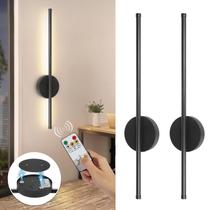 Arandelas de parede TaofiaCo Wireless Recarregável Remoto Preto 61 cm