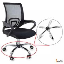 Aranha Base Estrela Cromada ref 4001377 BELLA CHAIR Ideal para Cadeira Giratória Secretaria Belize Tela Mesh Compativel Pctop Elite Begonia Office top Aranha Base Estrela Cromada ref 4001377 BELLA CHAIR Ideal para Cadeira Giratória Secretaria Belize Tela Mesh Compativel Pctop Elite Begonia Office top