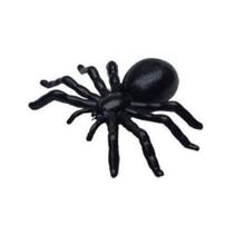 Aranha caranguejeiras plástica preta brinquedo decoração festa halloween dia das bruxas enfeite - loja do abençoado