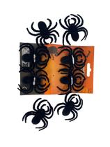 Aranha de Pelúcia Preta Enfeite de Halloween Decoração- 8un