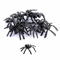 Aranha de Plastico 12 Pecas Preto Aranha de Plastico 12 Pecas Preto