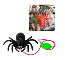 Aranha De Plástico Com Movimento A Bomba - Etitoys