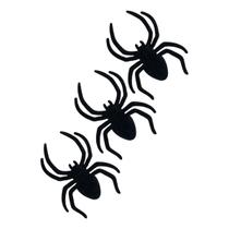 Aranha Hallowen Kit 3 Uni Tarantula Camurça Decoraçao Festa Enfeite Dia Das Bruxas Pegadinha Susto Terror Assustador