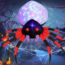 Aranha inflável de Halloween GOOSH de 1,5 m com luzes LED