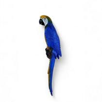 Arara Azul de Parede Decoração Tropical para Casa 70 cm Envernizado VARIAS VARIEDADES