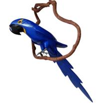 Arara Azul - Madeira Esculpida A Mão 29 Cm - Born to Fly