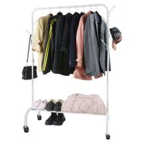 Arara Cabideira Rodinhas Gancho Sapateira Organizador Roupa Sapatos Bolsa Chapeu Organizaçao Casa Quarto Closet Armazenamento Multiuso Decoraçao