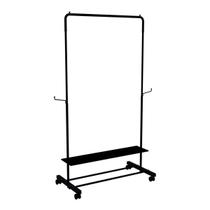 Arara Cabideiro De Roupas Aço Sapateira Com Rodinhas