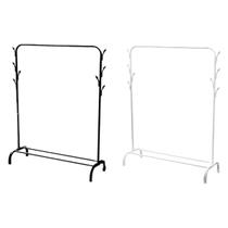 Arara Cabideiro De Roupas Organizador Em Aço Com Sapateira Cor:Branco