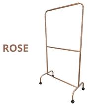 Arara Cabideiro Dupla Dobravel Com Rodinhas 100cm -