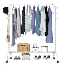 Arara Closet Cabideiro 110Cm X150Cm Expositor Roupas Chao Arara Closet Cabideiro 110Cm X150Cm Expositor Roupas Chao