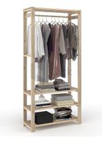 Arara com varao para organizaçao estilo aberto