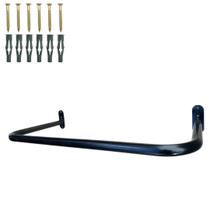 Arara De Parede Aço Alta Resistência 60cm Loja Closet Cabideiro Para Roupas Arara De Parede Aço Alta Resistência 60cm Loja Closet Cabideiro Para Roupas