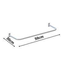 Arara De Parede Cabideiro Loja Casa Reta -50cm Completa