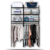 Arara de parede plus 1,60 Smart Black Arara de parede plus 1,60 Smart Black