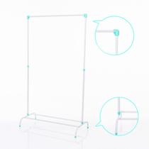 Arara de Roupa Cabideiro para Roupas Portátil com Sapateira Aço