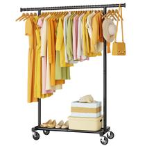 Arara de Roupa HYSEYY 118 x 42 x 162 cm Organizador Metálico com Rodinhas Arara de Roupa HYSEYY 118 x 42 x 162 cm Organizador Metálico com Rodinhas