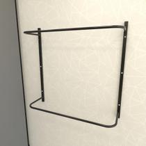 Arara de roupas closet quarto com 4 peças regulável 100x100 cm cor preto modelo clst1p16