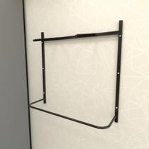 Arara de roupas closet quarto com 6 peças regulável 100x100 cm cor preto modelo clst1p26 Arara de roupas closet quarto com 6 peças regulável 100x100 cm cor preto modelo clst1p26